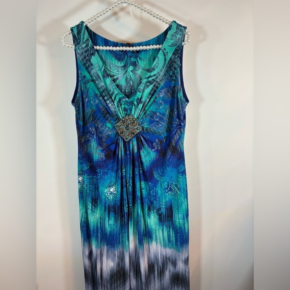 Laura Petites Women's Soft Stretch Sleeveless Maxi Dress Size:12 Used - Picture 5 of 12